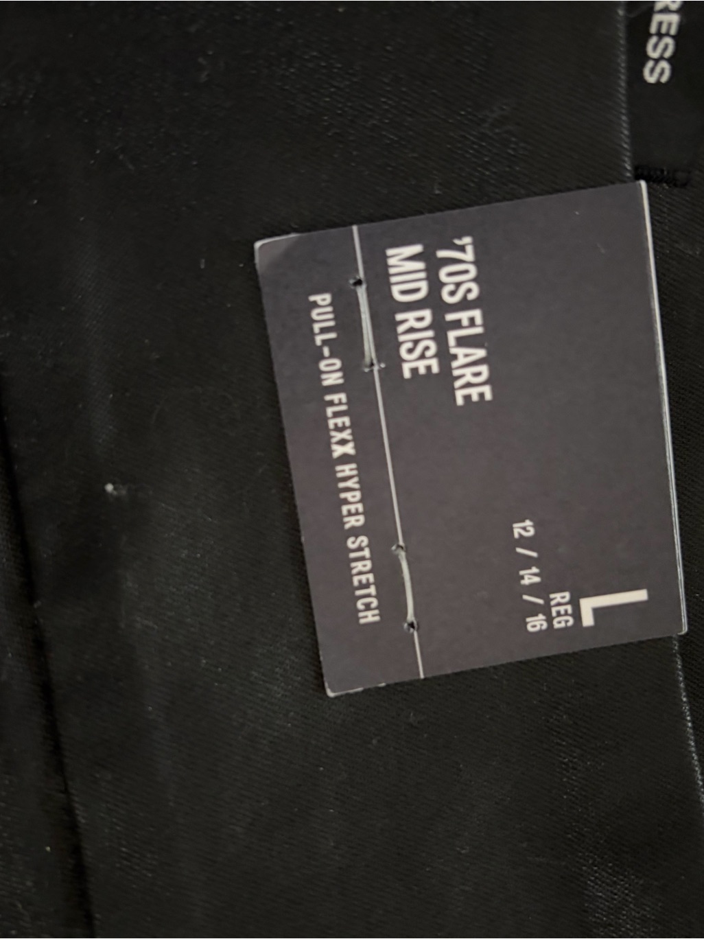 Black Large Express Leather Pants